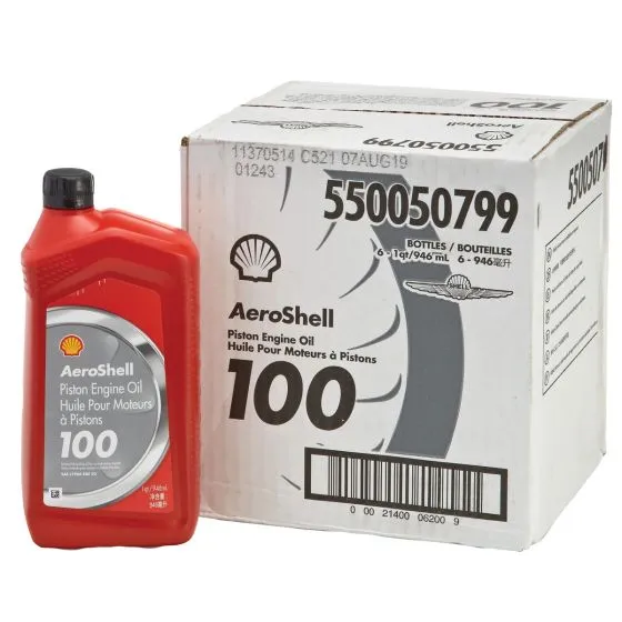 Aeroshell 100 Mineral Aviation Oil (case of 6)