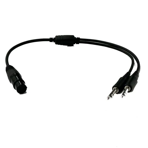 Airbus to Twin Plug Headset Adapter 3 Airbus to Twin Plug Headset Adapter