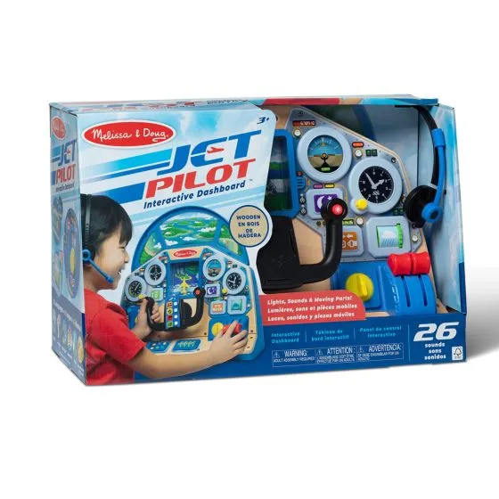 Jet Pilot Interactive Dashboard Playset 10 Jet Pilot Interactive Dashboard Playset