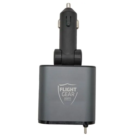 Flight Gear Retractable 12/24v charger with LED Screen
