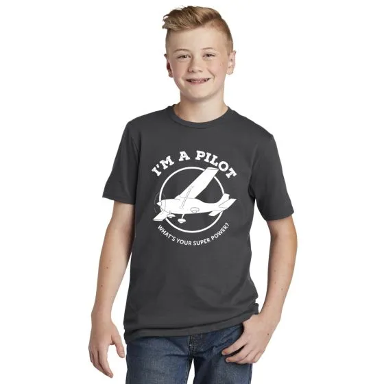 Youth I’m a Pilot Superpower T-Shirt