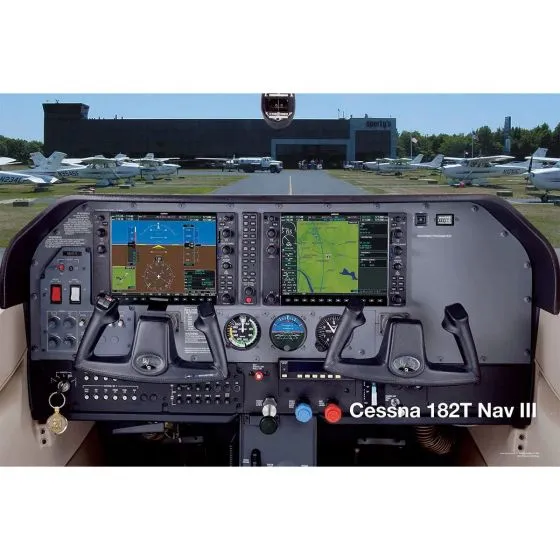 Cessna 182T G1000 Cockpit Poster