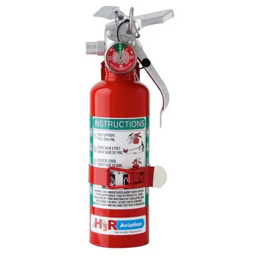 Halon Fire Extinguisher (2.5lb. gross weight, 2B:C rating)