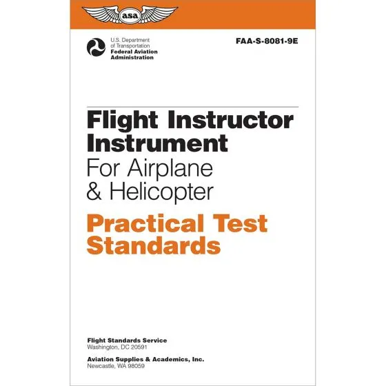 Flight Instructor Instrument PTS (Airplane/Helicopter)