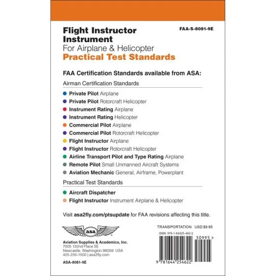 Flight Instructor Instrument PTS (Airplane/Helicopter)